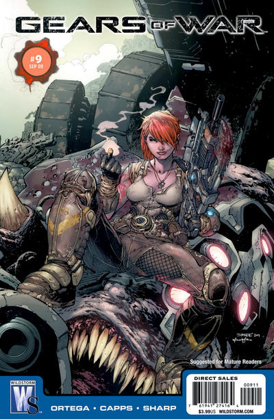 Cover for Gears of War (DC, 2008 series) #9