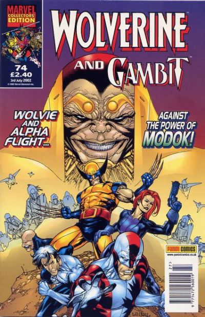 Cover for Wolverine and Gambit (Panini UK, 2000 series) #74