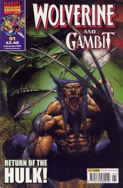 Cover for Wolverine and Gambit (Panini UK, 2000 series) #91