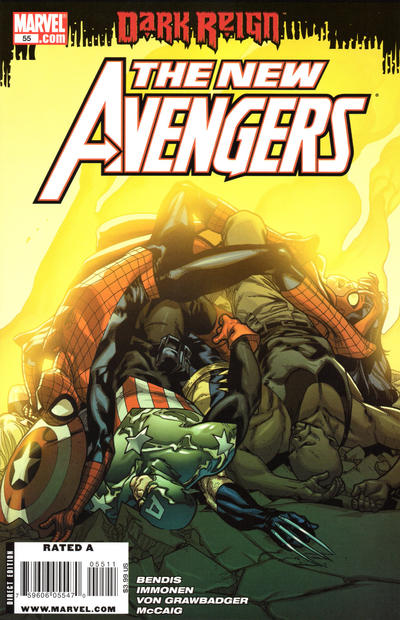 Cover for New Avengers (Marvel, 2005 series) #55