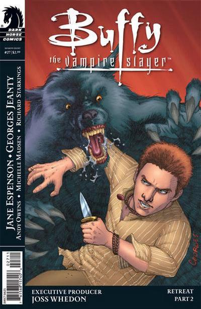 Cover for Buffy the Vampire Slayer Season Eight (Dark Horse, 2007 series) #27 [Alternate Cover - Georges Jeanty & Michelle Madsen]