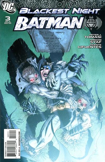 Cover for Blackest Night: Batman (DC, 2009 series) #3 [Andy Kubert Cover]