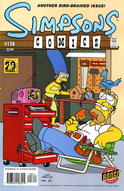Cover for Simpsons Comics (Bongo, 1993 series) #158