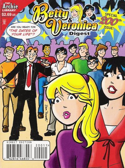 Cover for Betty and Veronica Comics Digest Magazine (Archie, 1983 series) #200