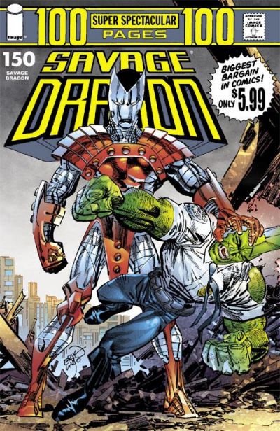 Cover for Savage Dragon (Image, 1993 series) #150 [70's Retro Variant]