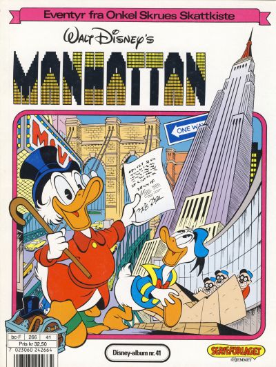 Cover for Walt Disney's Beste Historier om Donald Duck & Co [Disney-Album] (Hjemmet / Egmont, 1978 series) #41 - Manhattan