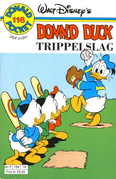 Cover for Donald Pocket (Hjemmet / Egmont, 1968 series) #116 - Donald Duck Trippelslag [1. opplag]