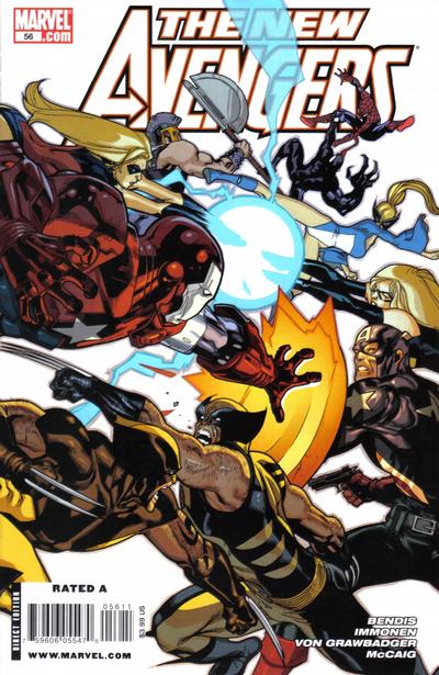 Cover for New Avengers (Marvel, 2005 series) #56