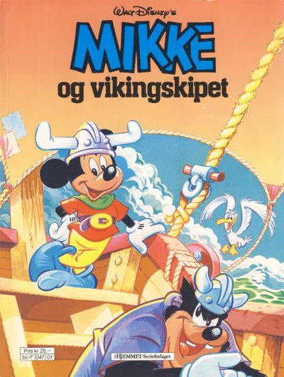 Cover for Mikke Mus Album (Hjemmet / Egmont, 1987 series) #[1] - Mikke og vikingskipet