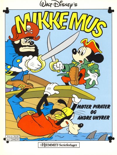 Cover for Mikke Mus Album (Hjemmet / Egmont, 1987 series) #[2] - Mikke Mus møter pirater og andre uhyrer