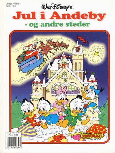 Cover for Donald Duck Julealbum (Hjemmet / Egmont, 1986 series) #[1991] - Jul i Andeby - og andre steder 