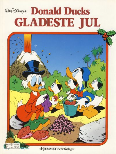 Cover for Donald Duck Julealbum (Hjemmet / Egmont, 1986 series) #[1987] - Donald Ducks gladeste jul