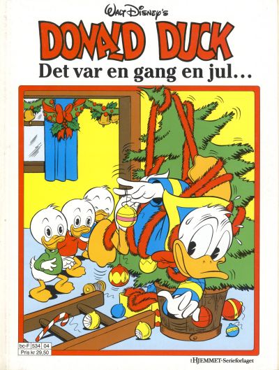 Cover for Donald Duck Julealbum (Hjemmet / Egmont, 1986 series) #[1989] - Det var en gang en jul...