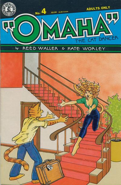 Cover for Omaha the Cat Dancer (Kitchen Sink Press, 1986 series) #4