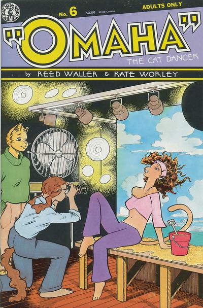 Cover for Omaha the Cat Dancer (Kitchen Sink Press, 1986 series) #6