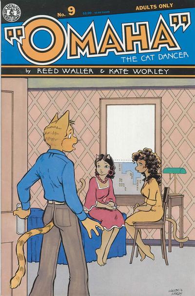 Cover for Omaha the Cat Dancer (Kitchen Sink Press, 1986 series) #9