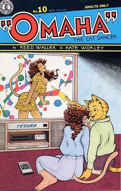 Cover for Omaha the Cat Dancer (Kitchen Sink Press, 1986 series) #10