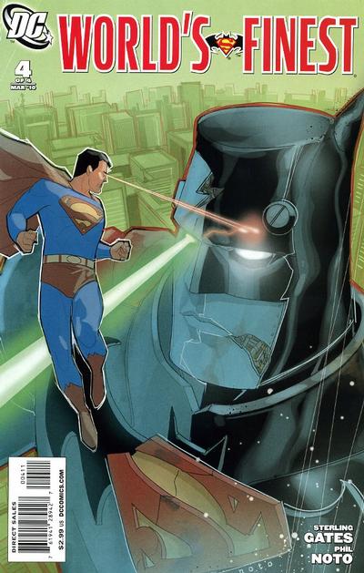 Cover for World's Finest (DC, 2009 series) #4 [Phil Noto Superman Cover]