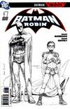 Cover for Batman and Robin (DC, 2009 series) #1 [Frank Quitely Sketch Cover]