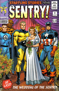 Cover for New Avengers (Marvel, 2005 series) #8 [John Romita Variant Cover]