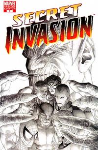 Cover Thumbnail for Secret Invasion (Marvel, 2008 series) #1 [Variant Edition - Steve McNiven Sketch Cover]