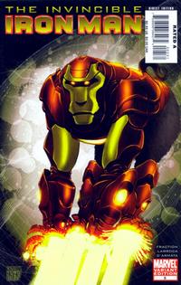 Cover for Invincible Iron Man (Marvel, 2008 series) #5 [Limited Monkey Variant Cover]