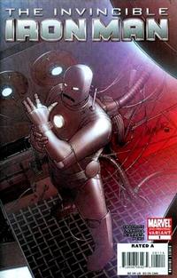 Cover for Invincible Iron Man (Marvel, 2008 series) #1 [2nd Printing Salvador Larroca Cover]