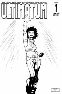 Cover Thumbnail for Ultimatum (Marvel, 2009 series) #1 [Variant Edition - Black and White]