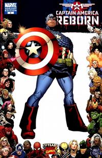 Cover Thumbnail for Captain America: Reborn (Marvel, 2009 series) #2 [Marvel 70th Anniversary Border]