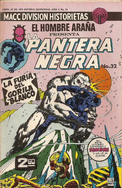 Cover for La Pantera Negra (Editorial OEPISA, 1974 series) #32