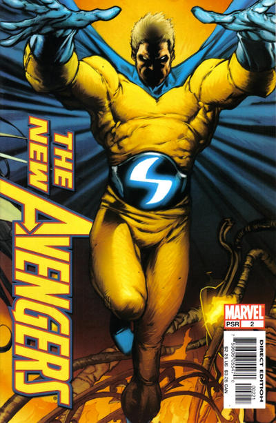 Cover for New Avengers (Marvel, 2005 series) #2 [Limited Hairsine Variant Cover]