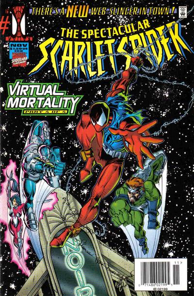 Cover for Spectacular Scarlet Spider (Marvel, 1995 series) #1 [Newsstand]