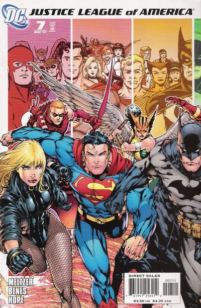 Cover for Justice League of America (DC, 2006 series) #7 [Left Side of Cover]