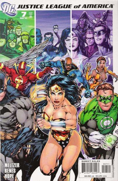 Cover for Justice League of America (DC, 2006 series) #7 [Right Side of Cover]