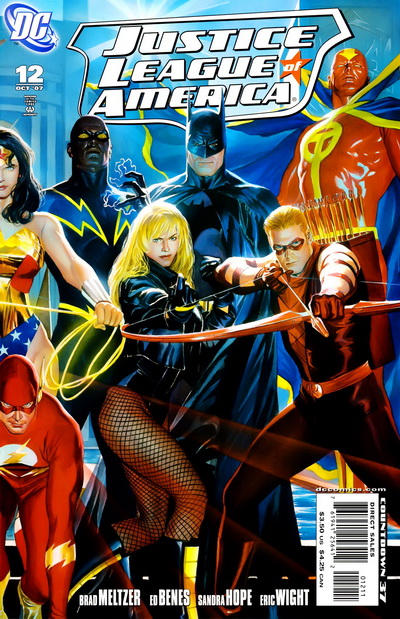 Cover for Justice League of America (DC, 2006 series) #12 [Direct Sales - Right Side of Cover]