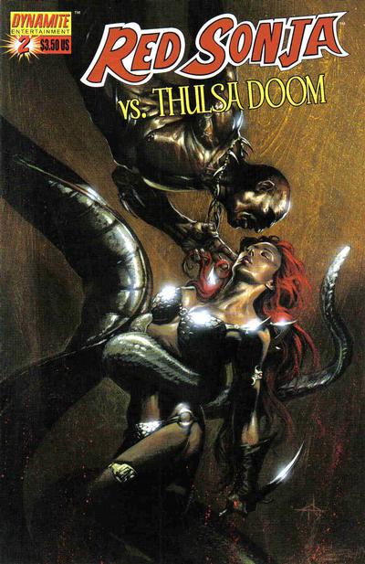 Cover for Red Sonja vs. Thulsa Doom (Dynamite Entertainment, 2006 series) #2 [Cover B - Gabriele Dell'Otto]