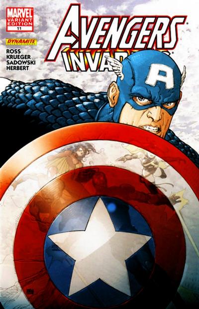 Cover for Avengers/Invaders (Marvel, 2008 series) #11 [Alberti]