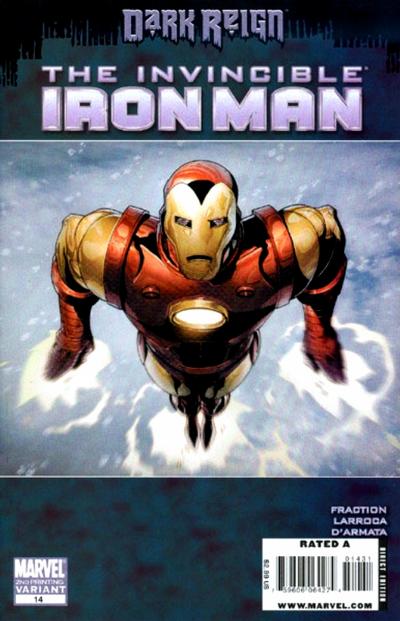 Cover for Invincible Iron Man (Marvel, 2008 series) #14 [Second Printing]