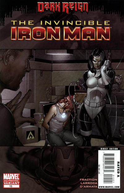 Cover for Invincible Iron Man (Marvel, 2008 series) #15 [Second Printing]