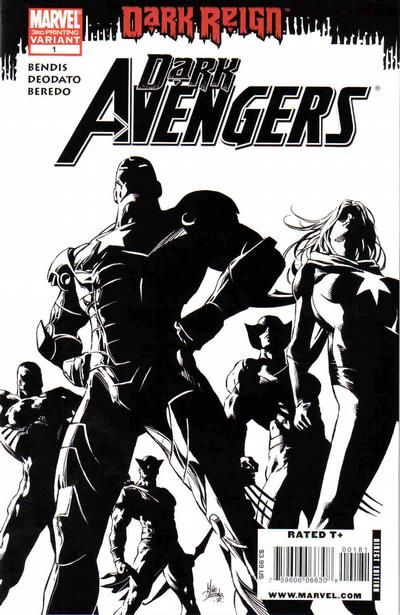 Cover for Dark Avengers (Marvel, 2009 series) #1 [3rd Printing Variant]
