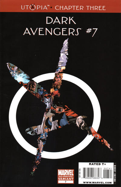 Cover for Dark Avengers (Marvel, 2009 series) #7 [2nd Print Variant]