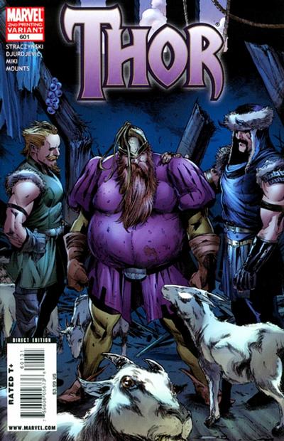 Cover for Thor (Marvel, 2007 series) #601 [Second Printing]