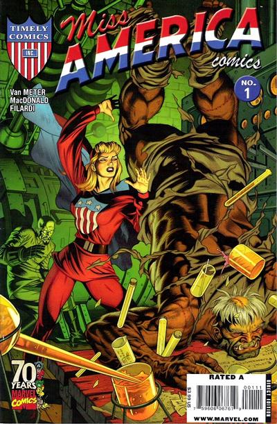 Cover for Miss America Comics 70th Anniversary Special (Marvel, 2009 series) #1