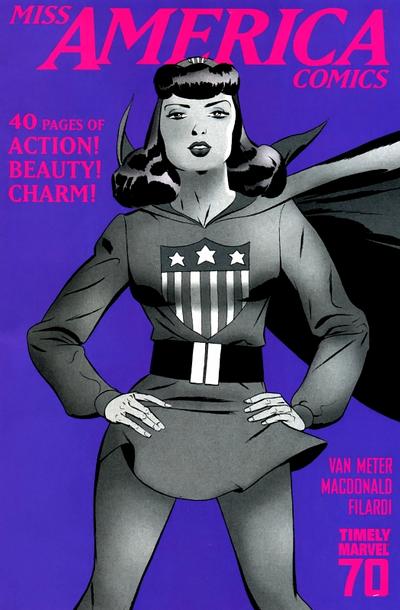 Cover for Miss America Comics 70th Anniversary Special (Marvel, 2009 series) #1 [Limited Edition Variant Cover]
