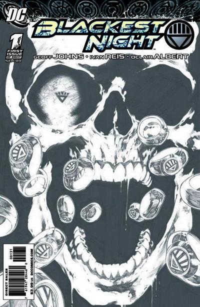 Cover for Blackest Night (DC, 2009 series) #1 [Ivan Reis Sketch Cover]