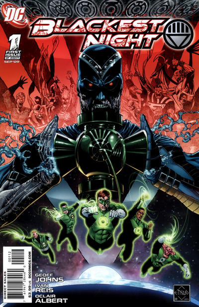 Cover for Blackest Night (DC, 2009 series) #1 [Second Printing]