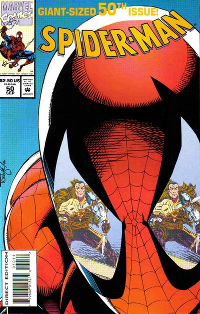 Cover for Spider-Man (Marvel, 1990 series) #50 [Direct Edition - Standard]
