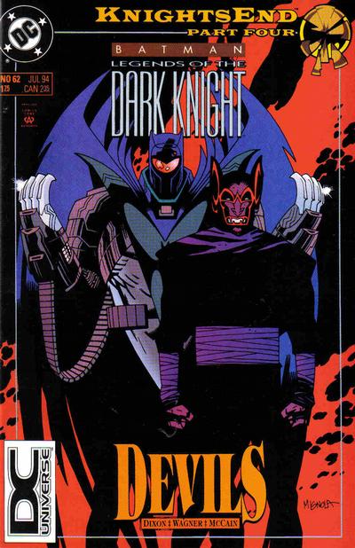 Cover for Batman: Legends of the Dark Knight (DC, 1992 series) #62 [DC Universe Corner Box]