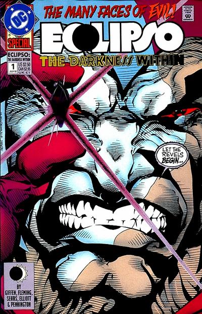 Cover for Eclipso: The Darkness Within (DC, 1992 series) #1 [Direct with Gem]
