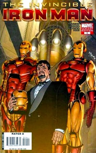 Cover for Invincible Iron Man (Marvel, 2008 series) #1 [Bob Layton Cover]